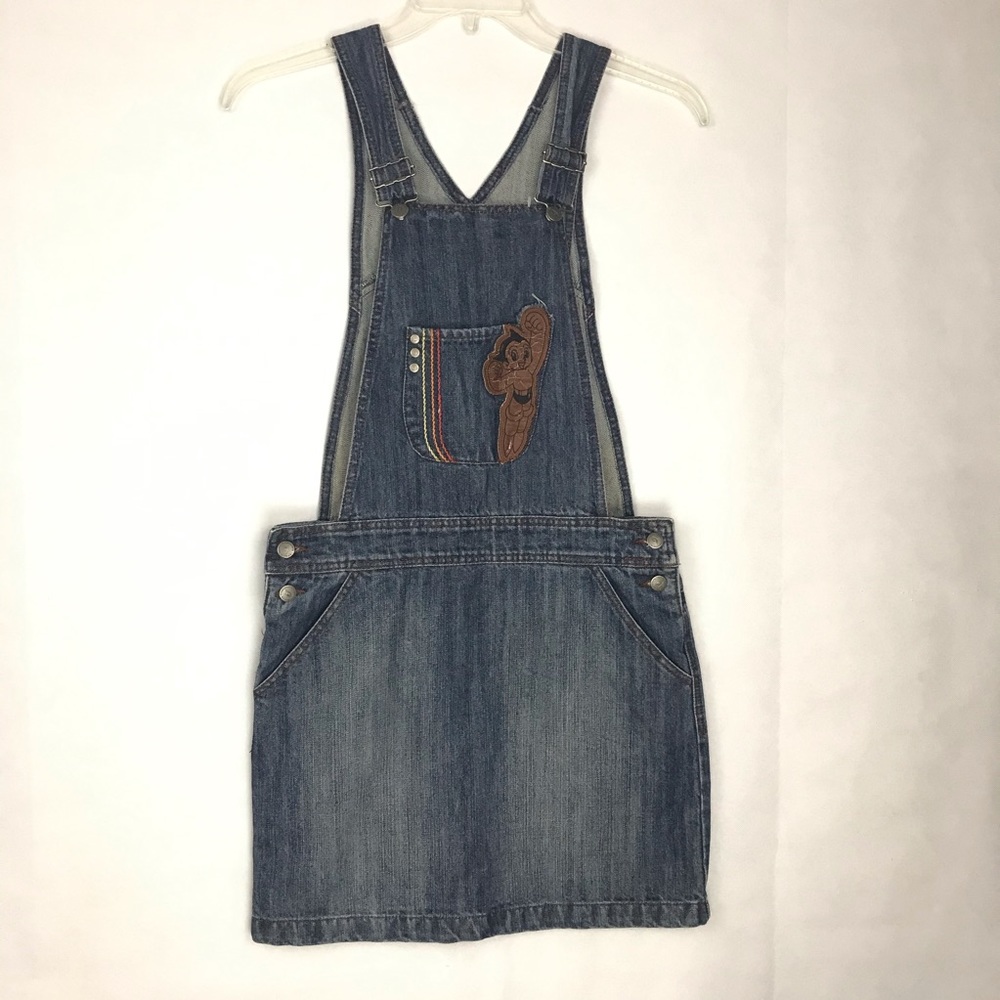 RARE Astro Boy Denim Skirt Size Small Women’s 155/80A Bib Tezuka Production